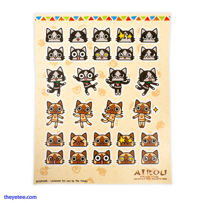 Felyne Sticker Sheet