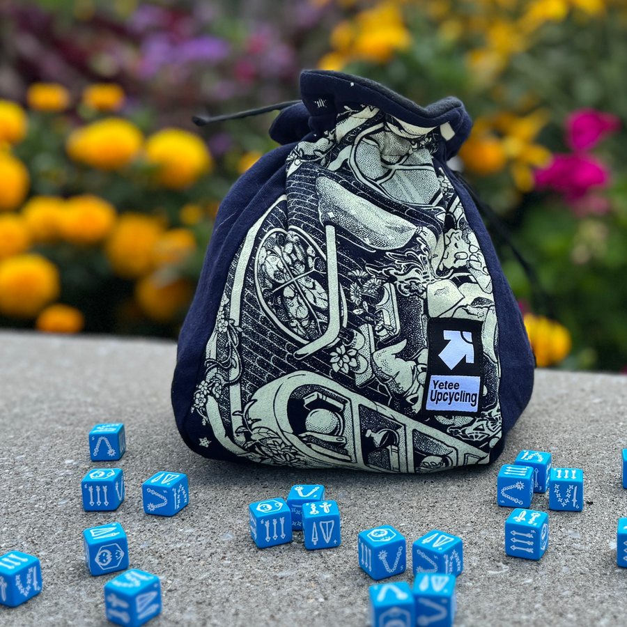 Jumbo Upcycling Dice Bag -Navy