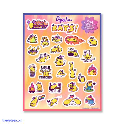 Oops! All Rats Sticker Sheet