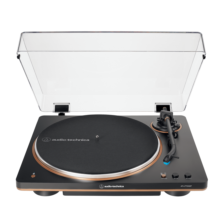 Audio Technica AT-LP70XBT-BZ Turntable Fully Automatic Bluetooth Wireless Belt-Drive (Black/Bronze)