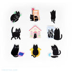 nine pack die cut vinyl stickers of Amaro the cat in different bad luck scenarios - Bad Luck, So What? Sticker Pack