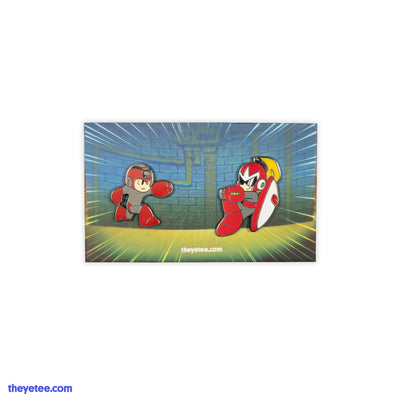 Mega Man vs Proto Man Pin Set