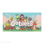 From right to left: Wigglewip, Radlad, Petula, Whirlitzer, Plob, Clickyclaws, Dumbirb, Gloopylonglegs, and Shrumbo. All characters are standing on grass and posing individually. - Ooblets Poster