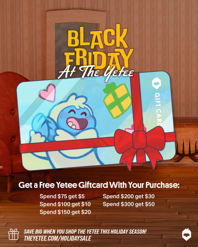 Get a Free Giftcard When You Save With The Yetee for Black Friday!