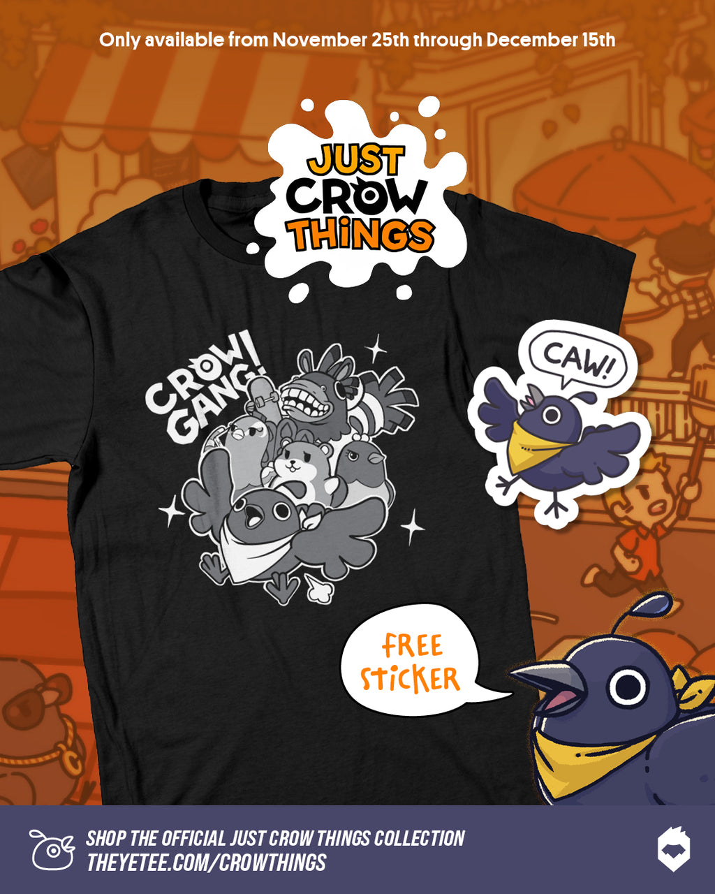 Caw Time Is Now | The Yetee