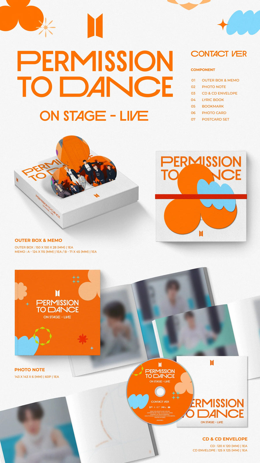 PERMISSION TO DANCE ON STAGE - LIVE (Contact ver.) CD