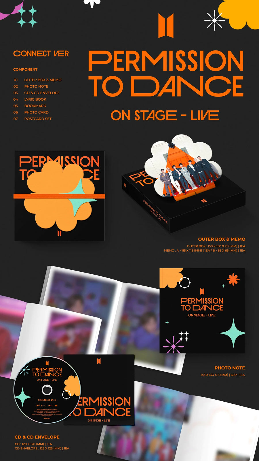 PERMISSION TO DANCE ON STAGE - LIVE (Connect ver.) CD