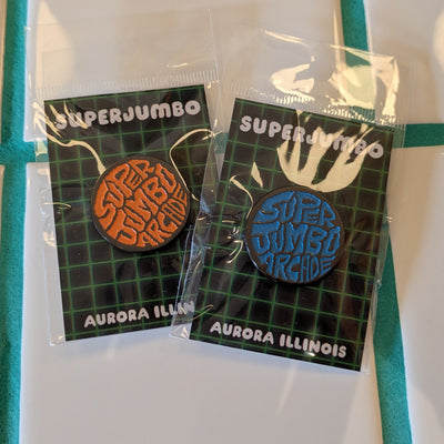 Superjumbo Arcade Logo Pin