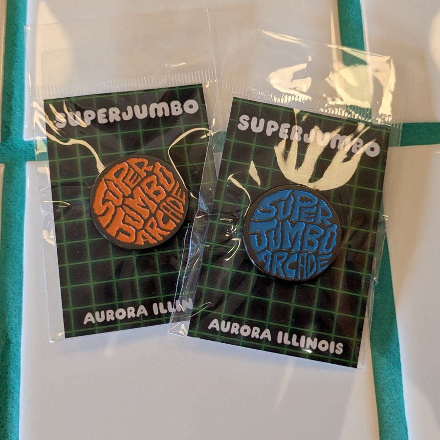 Superjumbo Arcade Logo Pin