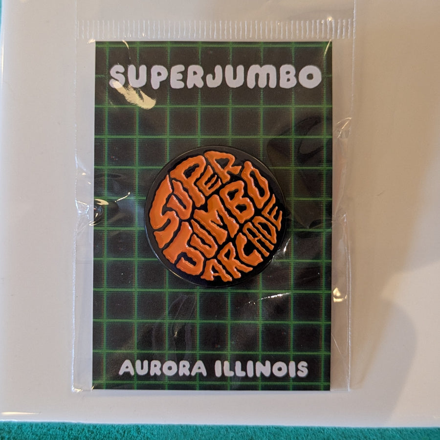 Superjumbo Arcade Logo Pin