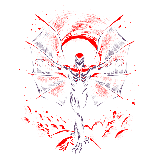 The Crimson Angel of the Eclipse