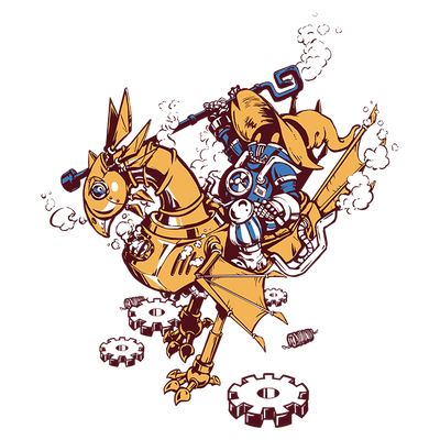 Bird and Magician Steampunk