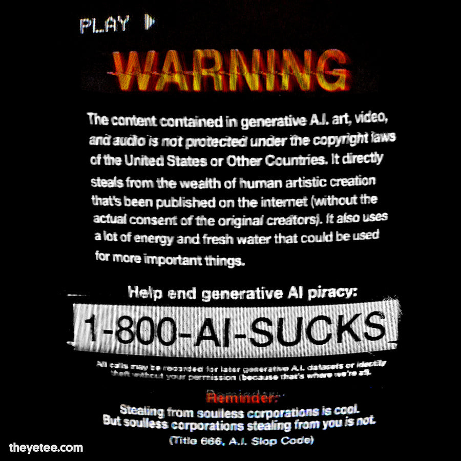 VHS AI WARNING
