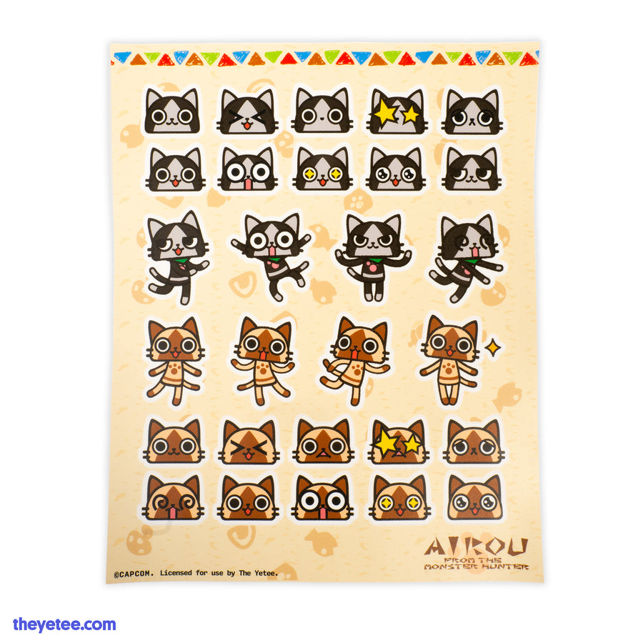 Felyne Sticker Sheet