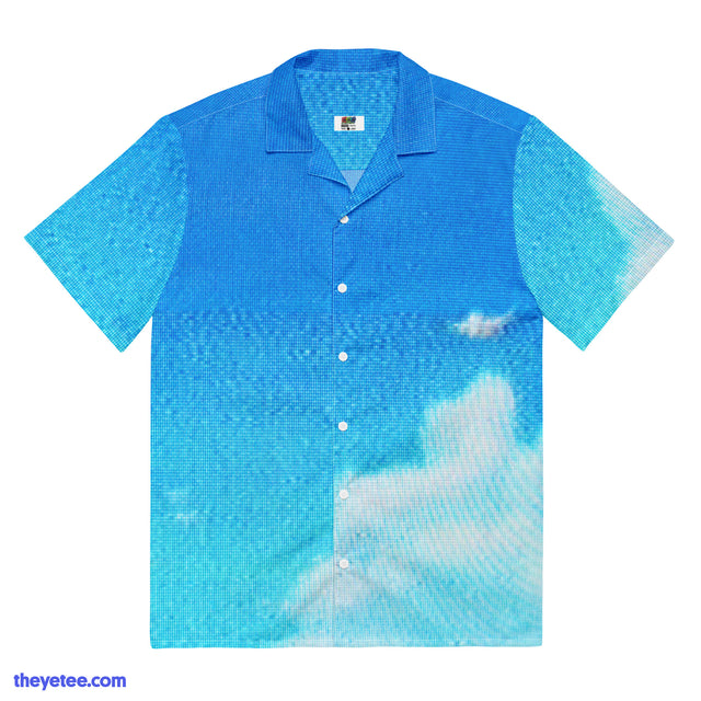 Blue Sky VHS Button Up Shirt - Blue Sky VHS Button Up Shirt