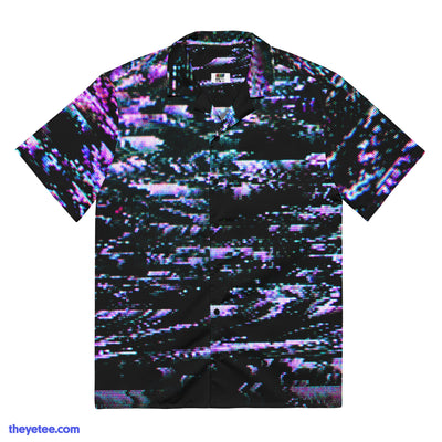 VHS-Glitch Button Up Shirt