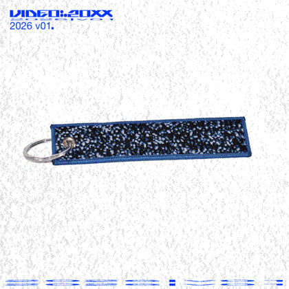 Flight Tag Bideo Tape Keychain