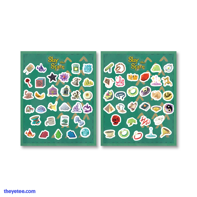 Boss and Class Relic Sticker Sheets - Boss and Class Relic Sticker Sheets