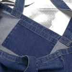 RGB ROSES DESIGNER DENIM TOTE - RGB ROSES DESIGNER DENIM TOTE