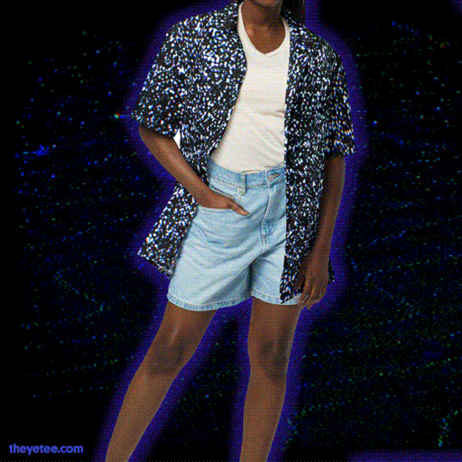 CRT Fuzz Button Up Shirt