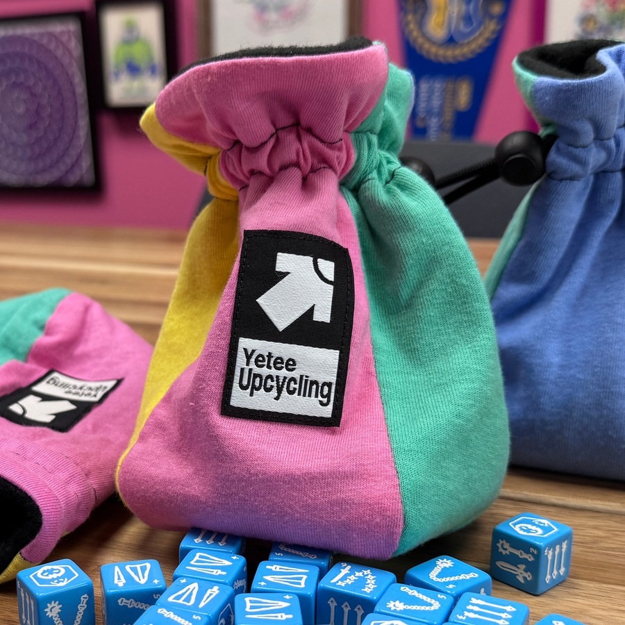 Upcycling Colorblock Dice Bag | Upcycling Colorblock Dice Bag