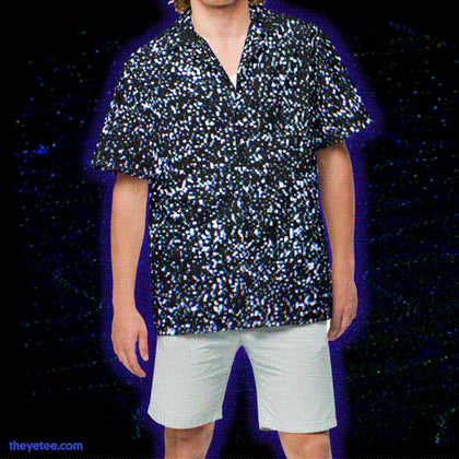 CRT Fuzz Button Up Shirt