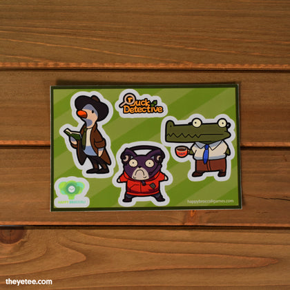 Duck Detective Sticker Sheet