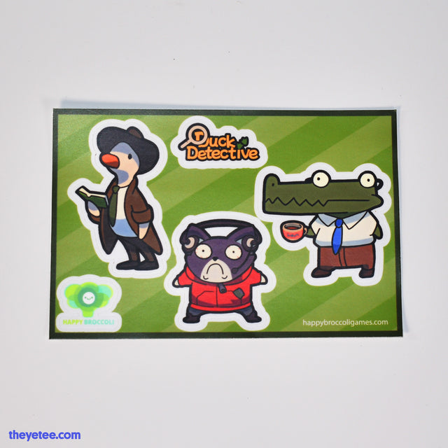 Duck Detective Sticker Sheet - Duck Detective Sticker Sheet