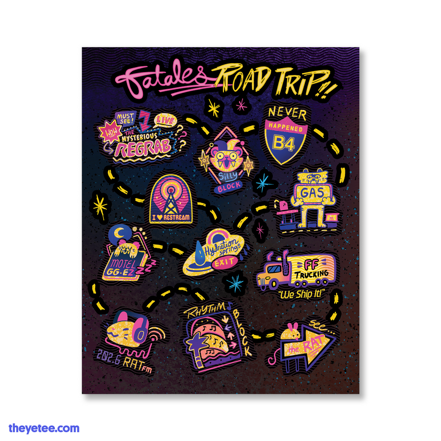 Flame Fatales 2026 Sticker Sheet
