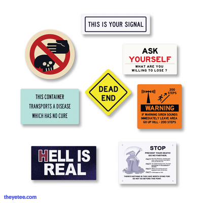 Ominous Signage Sticker Pack