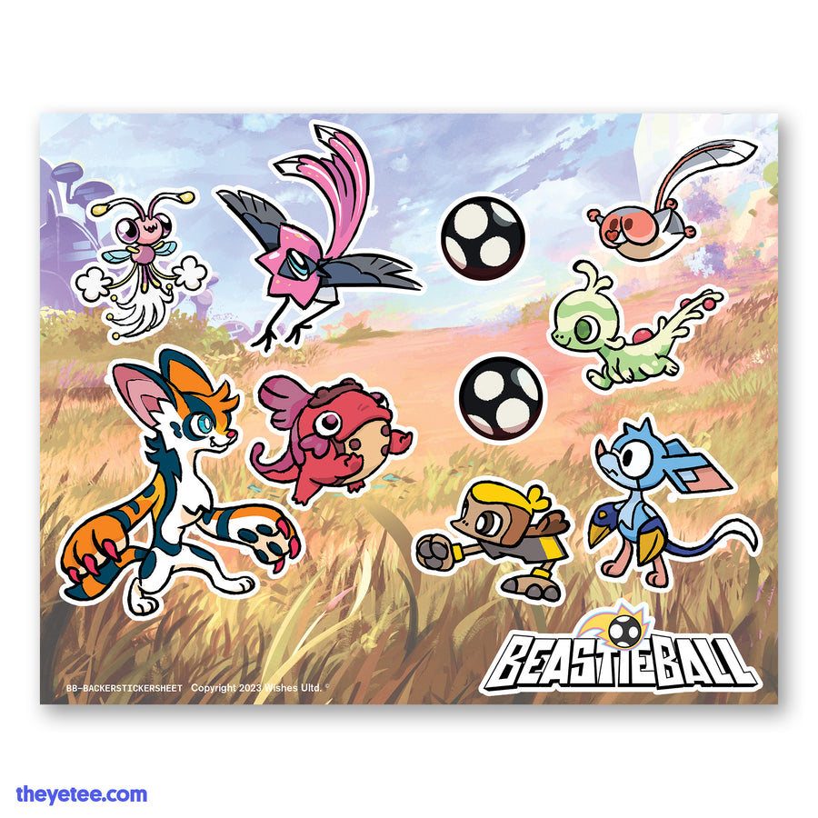 Beastieball Sticker Sheet