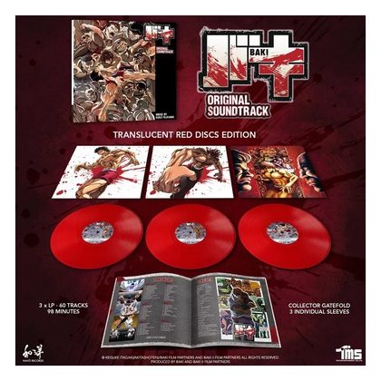 Baki Original Soundtrack (3LP Translucent Red Vinyl)