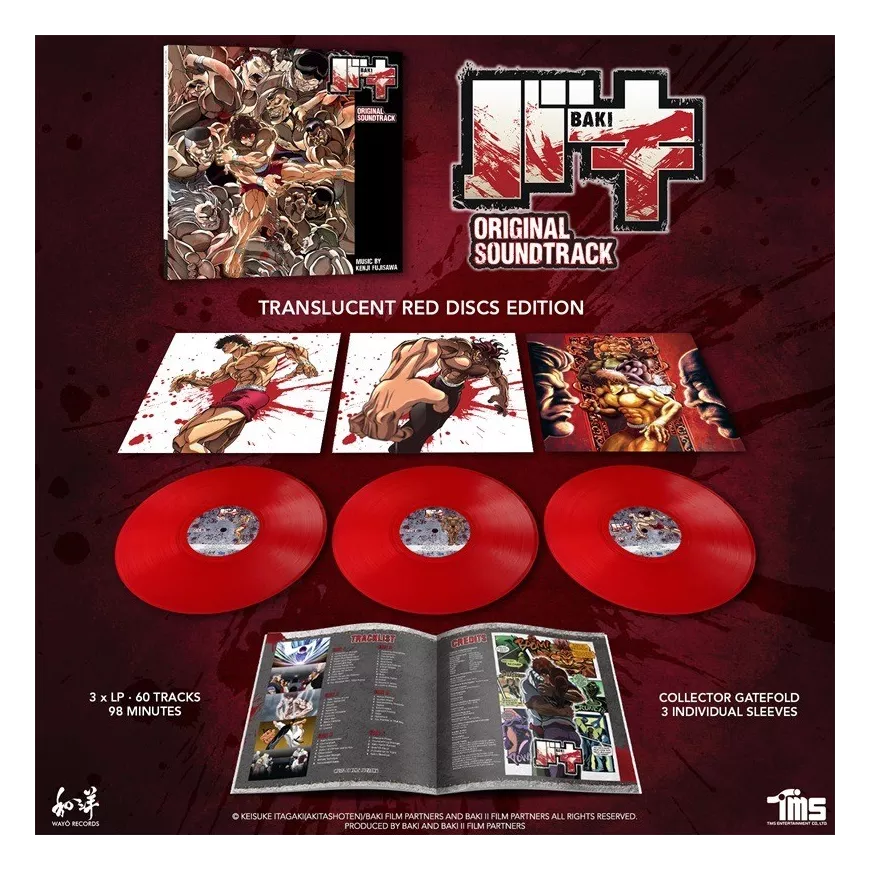 Baki Original Soundtrack (3LP Translucent Red Vinyl)