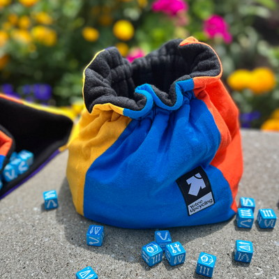 Jumbo Upcycling Dice Bag Color Block