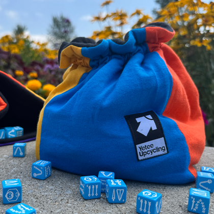 Jumbo Upcycling Dice Bag Color Block