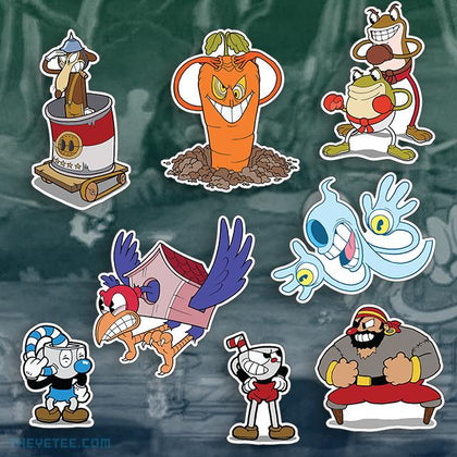 8 of Werner Werman, Chauncey Chantenay, Ribby and Croaks, Wally Warbles, Phantom Express, Captain Brineybeard and Cup Bros.