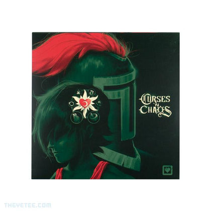 Curses n Chaos Black/Red Lava Blob 12" vinyl LP with cover shows profiles of Lea and Leo