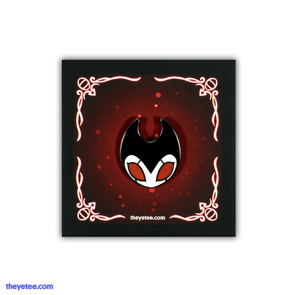 Hard enamel pin of Troupe Master Grimm. 