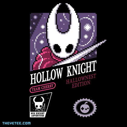 8-bit style Hornet Knight design on black background.