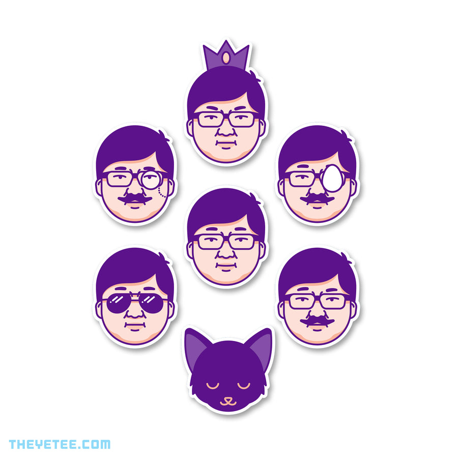 Many Sticker Faces
