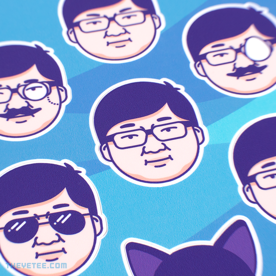 Many Sticker Faces
