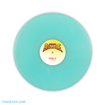 Pressed on 140G translucent sky blue vinyl with yellow to white ombre vinyl sticker. - Pocket Rumble Soundtrack