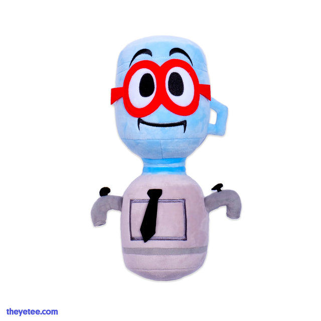 A plush of M. Bubbles who is the bubbly boss and sentient water cooler of Job Job.  - M. Bubz