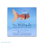 Cloudrise Pictures logo is a giant floating goldfish with a house on its back. The wishing jar logo rests above the track list. - The Wishing Jar Soundtrack