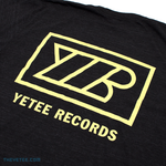 Yetee Records Back Print - Yellow - Yetee Records Back Print - Yellow