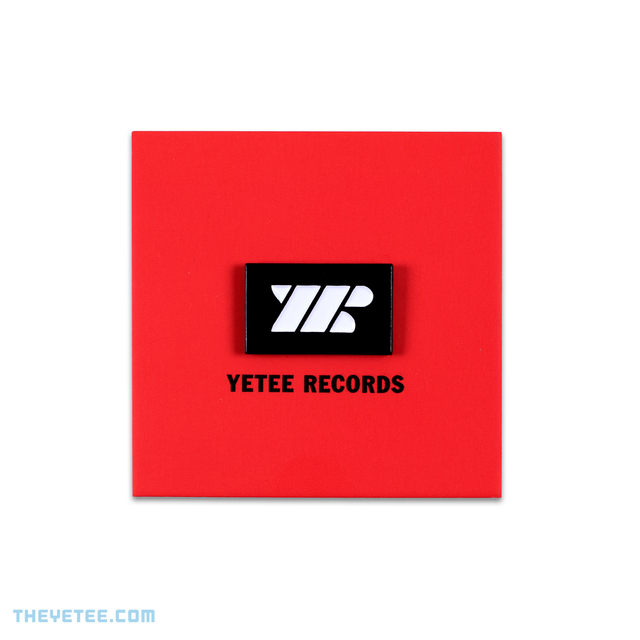 Soft enamel pin of black and white Yetee logo - Yetee Records Pin!