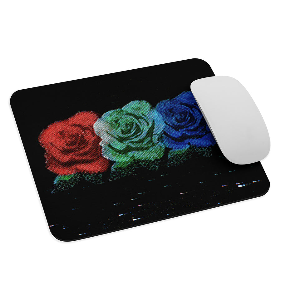 RGB Roses Mouse Pad