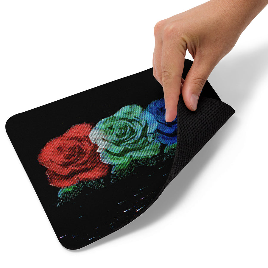 RGB Roses Mouse Pad