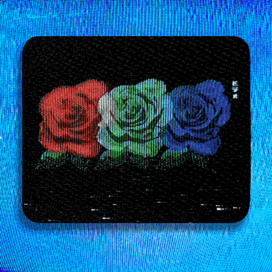 RGB Roses Mouse Pad